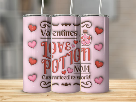 Valentines Love Potion Number 14 Special Design Tumbler