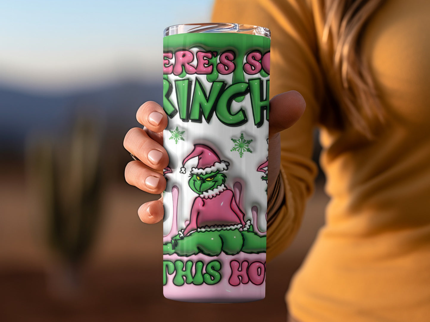 There's Some Grinch This Ho Holiday Tumbler Cup