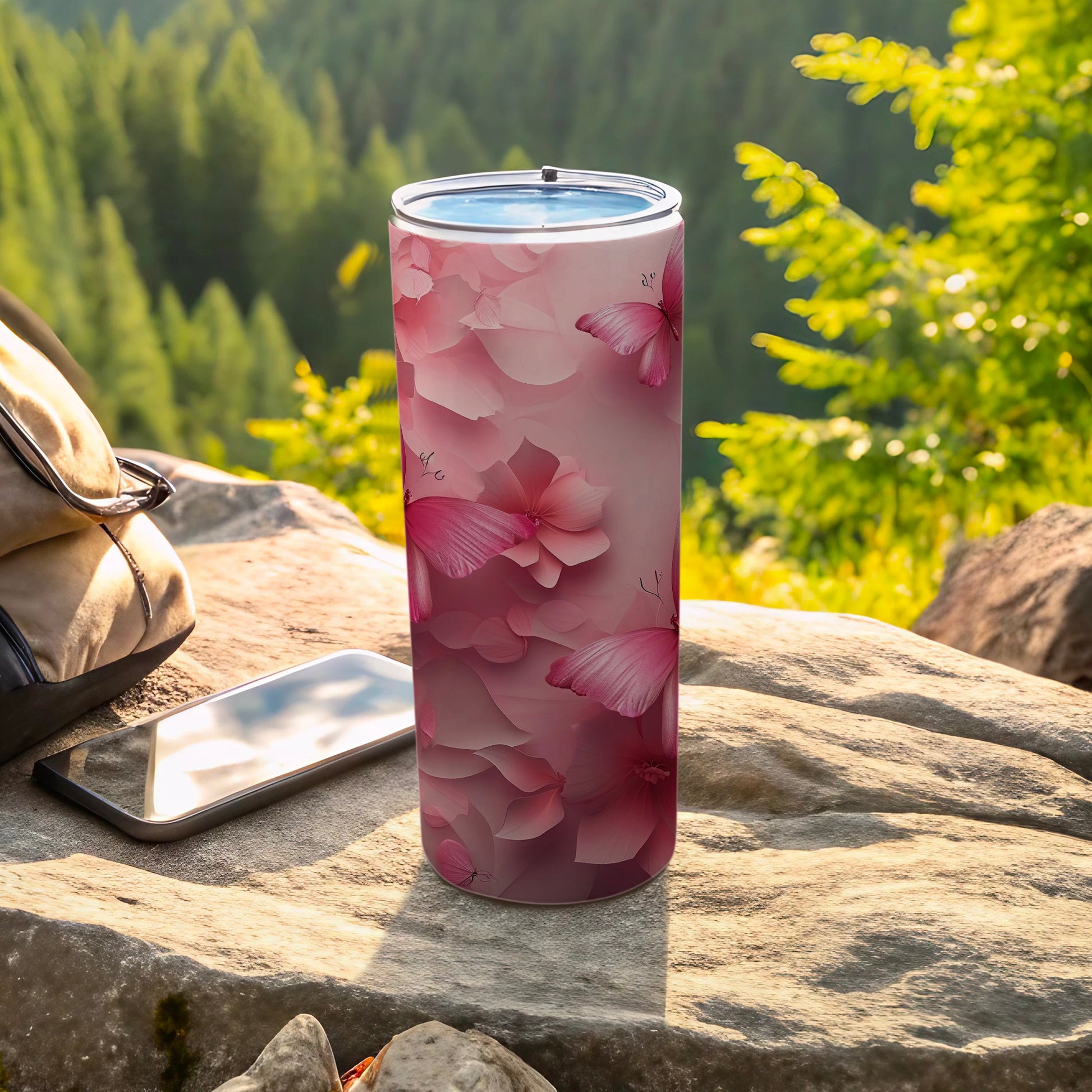 Pink Butterfly Floral Petals Nature Design Tumbler product type
Tumbler, Butterfly, Pink, Floral, Flower, Petal, Nature, Elegant, Pattern, Design, Drinkware, Bottle, Aesthetic, Gift, Hydration, Outdoor, Travel, Spring, Summer, PinkButterflies