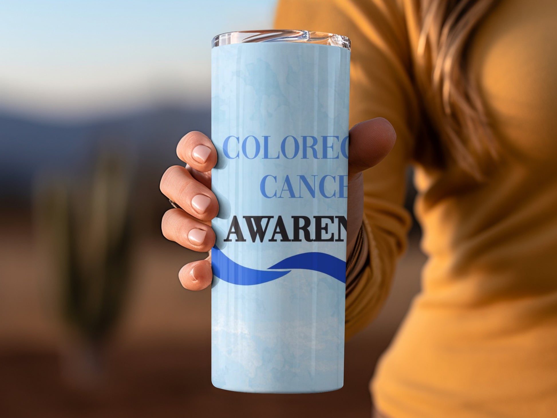 Colorectal Cancer Awareness Insulated Tumbler Cup