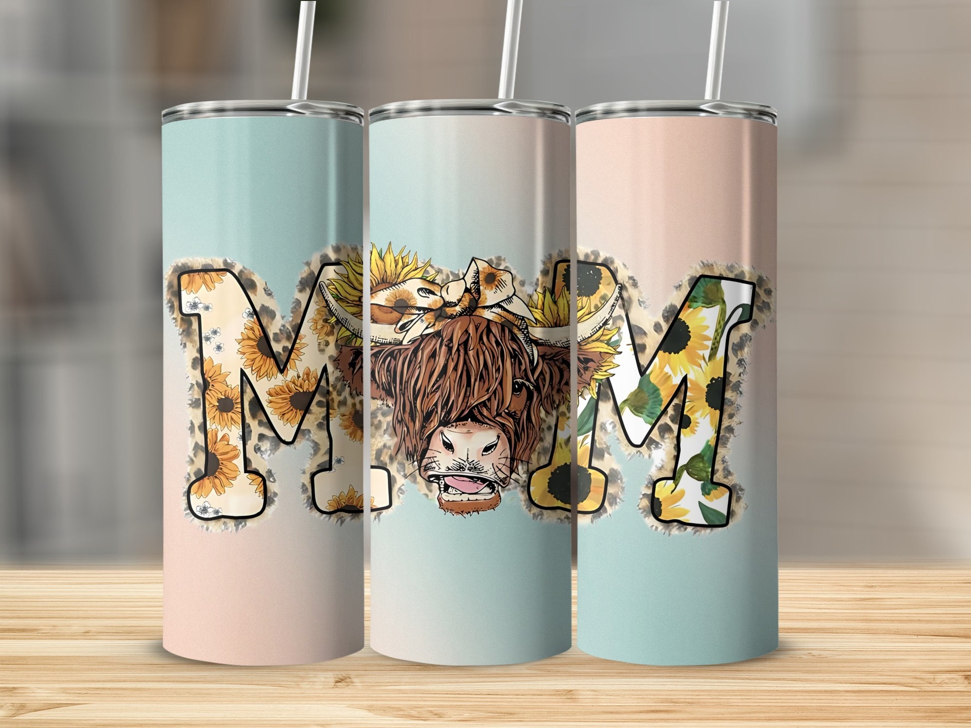 Cute Floral Animal Print M Design tumbler