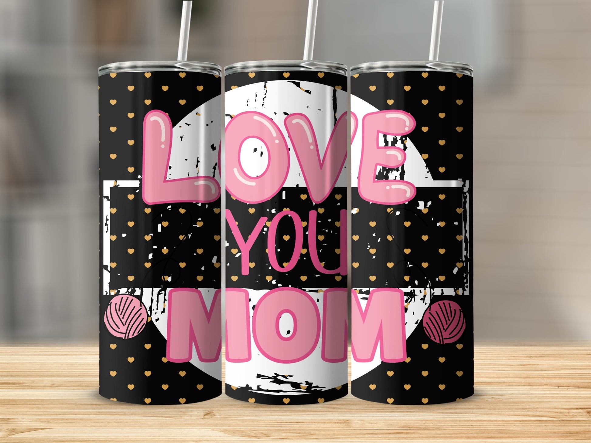 Love You Mom Insulated Drinkware Tumbler Gift