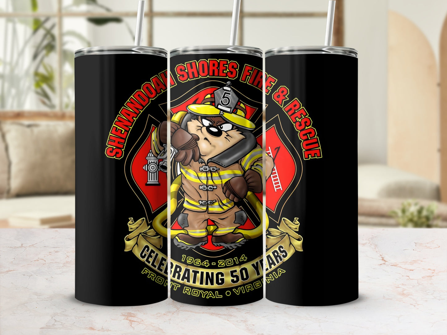 Shenandoah Shores Fire and Rescue Celebrating 50 Years tumbler