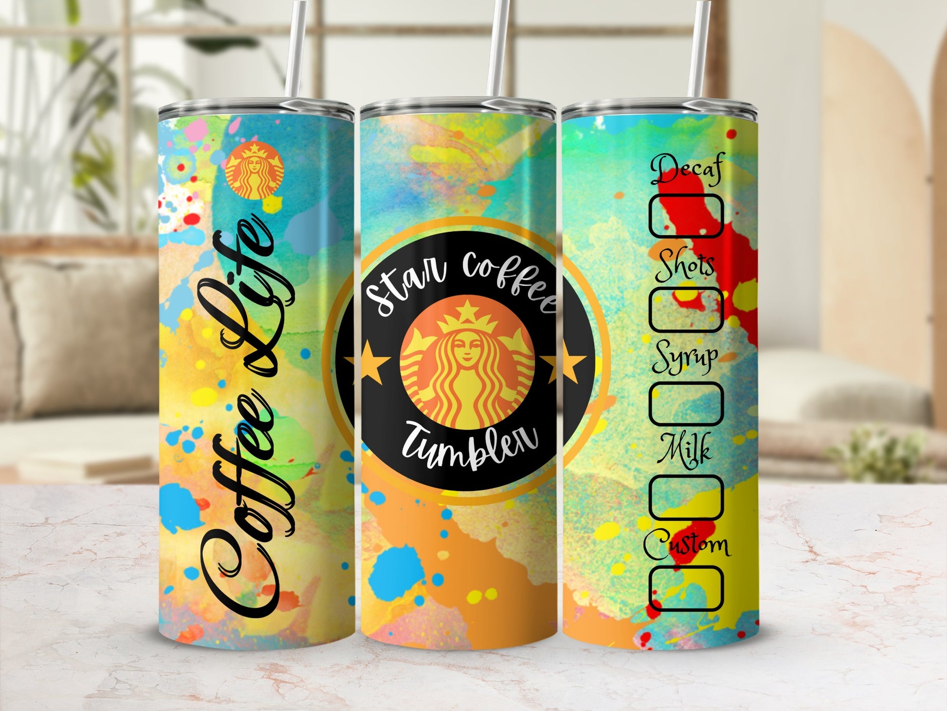 Coffee Life Star Coffee Tumbler for Custom Brew Preferences
