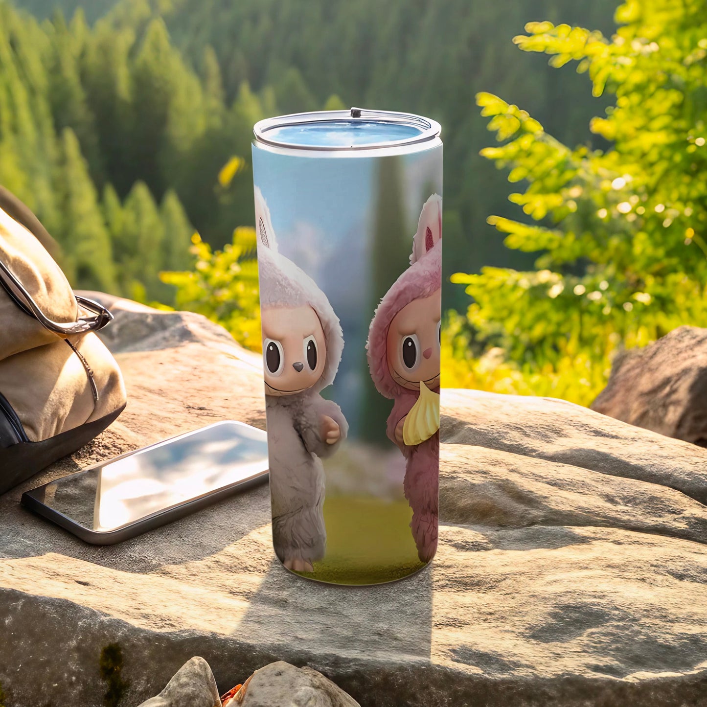 Cute Animal Characters Insulated Tumbler for Outdoor Adventures