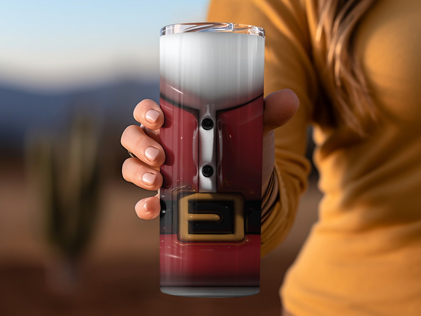 Festive Santa Claus Costume Insulated Tumbler