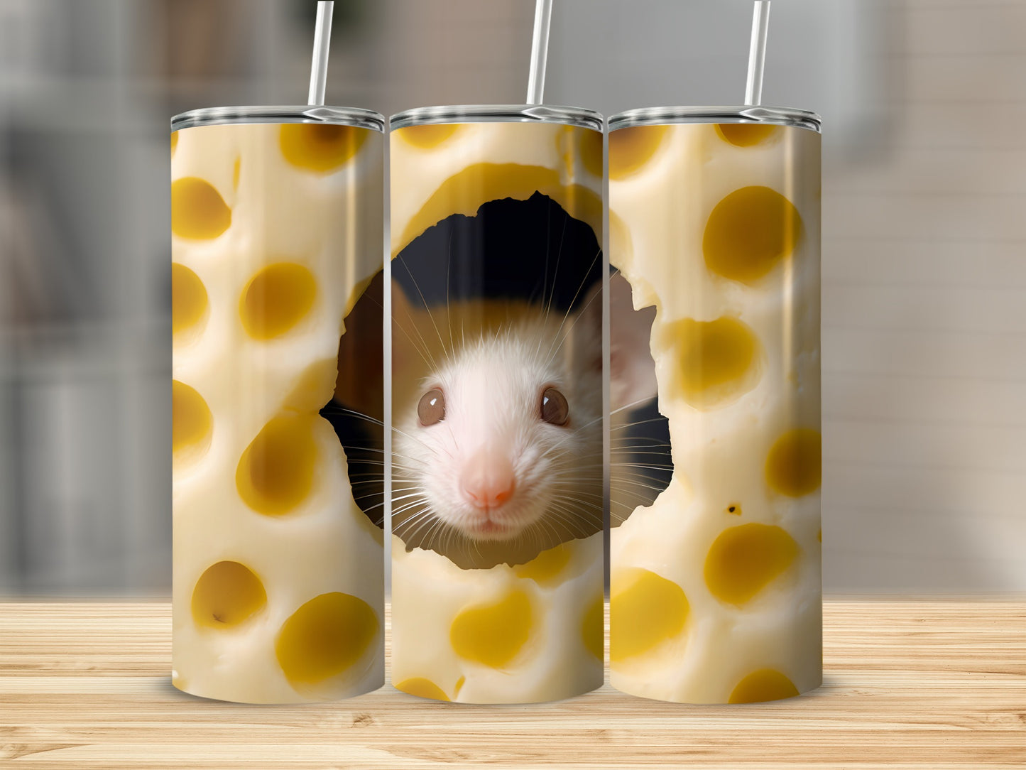 Adorable white rat peeking Swiss cheese tumbler product type
Rat, Mouse, Rodent, Cute, Animal, Pet, Cheese, SwissCheese, Hole, Peek, Tumbler, Drinkware, Beverage, Kitchenware, GiftIdea, UniqueDesign, FunnyGraphic, WhiteRat, CheesePattern, PetLover