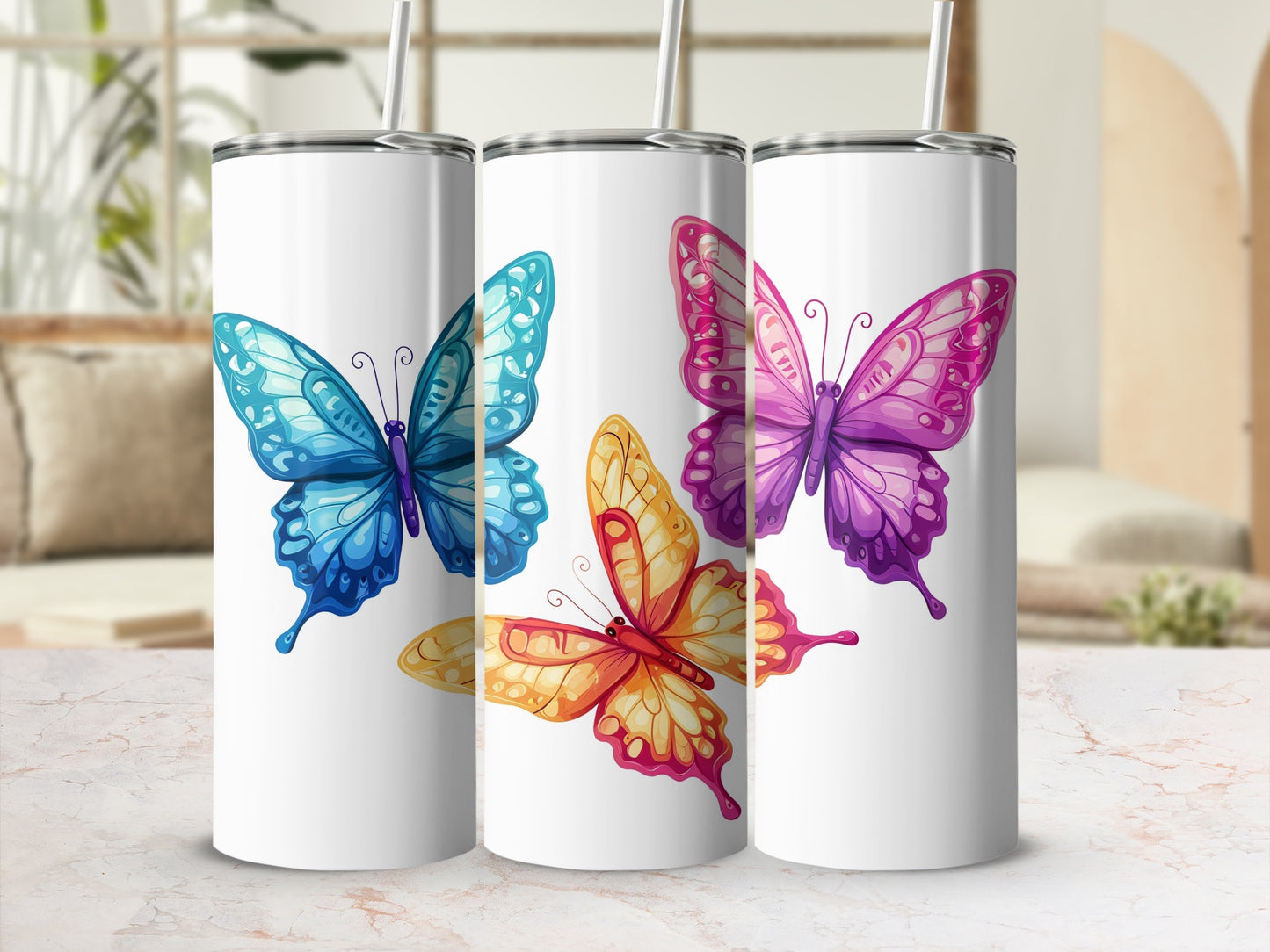 Vibrant Butterfly Art Tumblers Unique Colorful Design product type
Butterfly
Tumbler
Colorful
Art
Design
Vibrant
Butterflies
Blue butterfly
Orange butterfly
Purple butterfly
Insect
Nature
Drinkware
Gift idea
Pattern
Graphics
Digital art
Bright
Unique
Aesthetic
Beverage
Straw cup