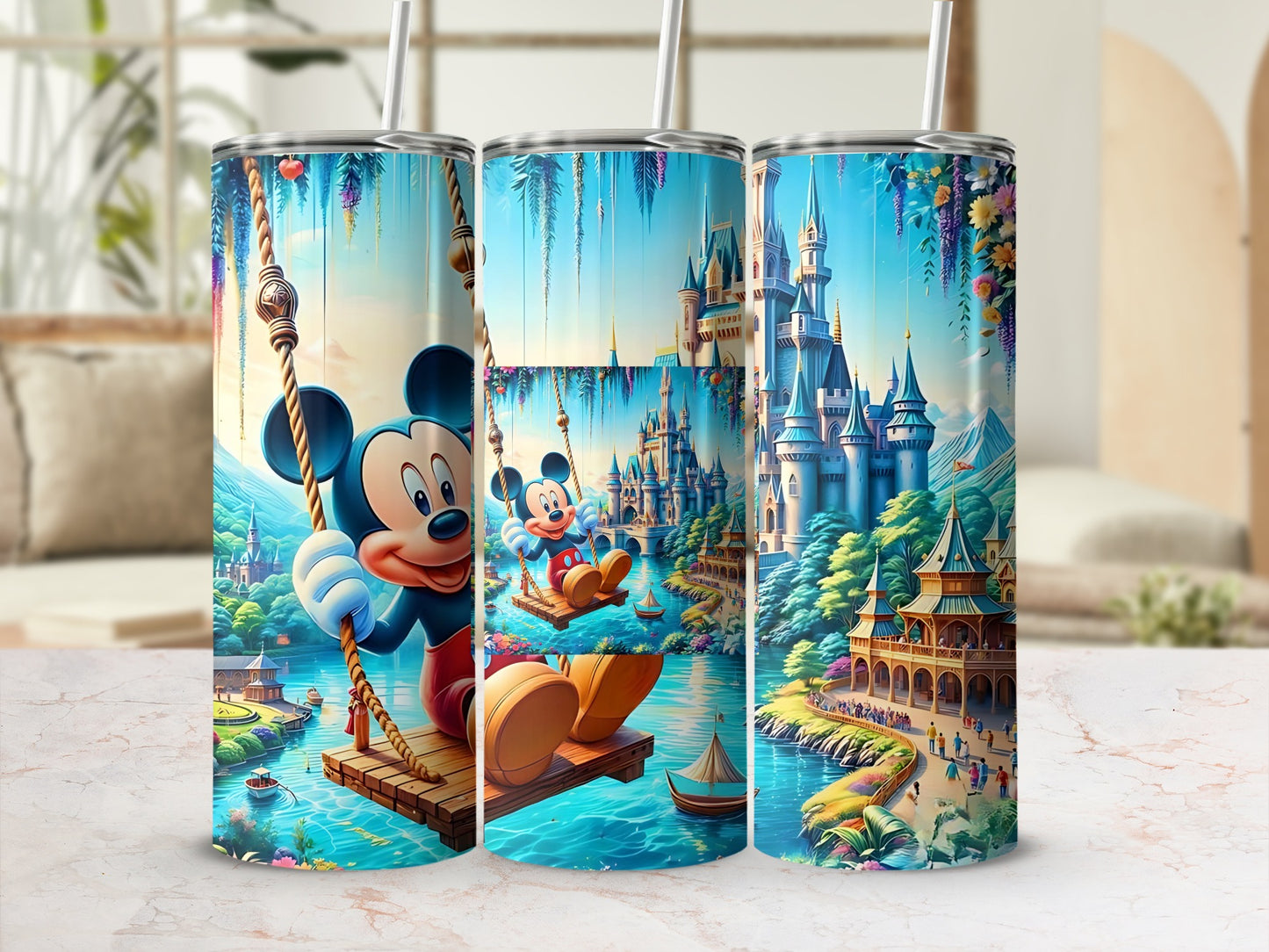 Magic Castle with Iconic Mouse Tumbler Elegant and Fun