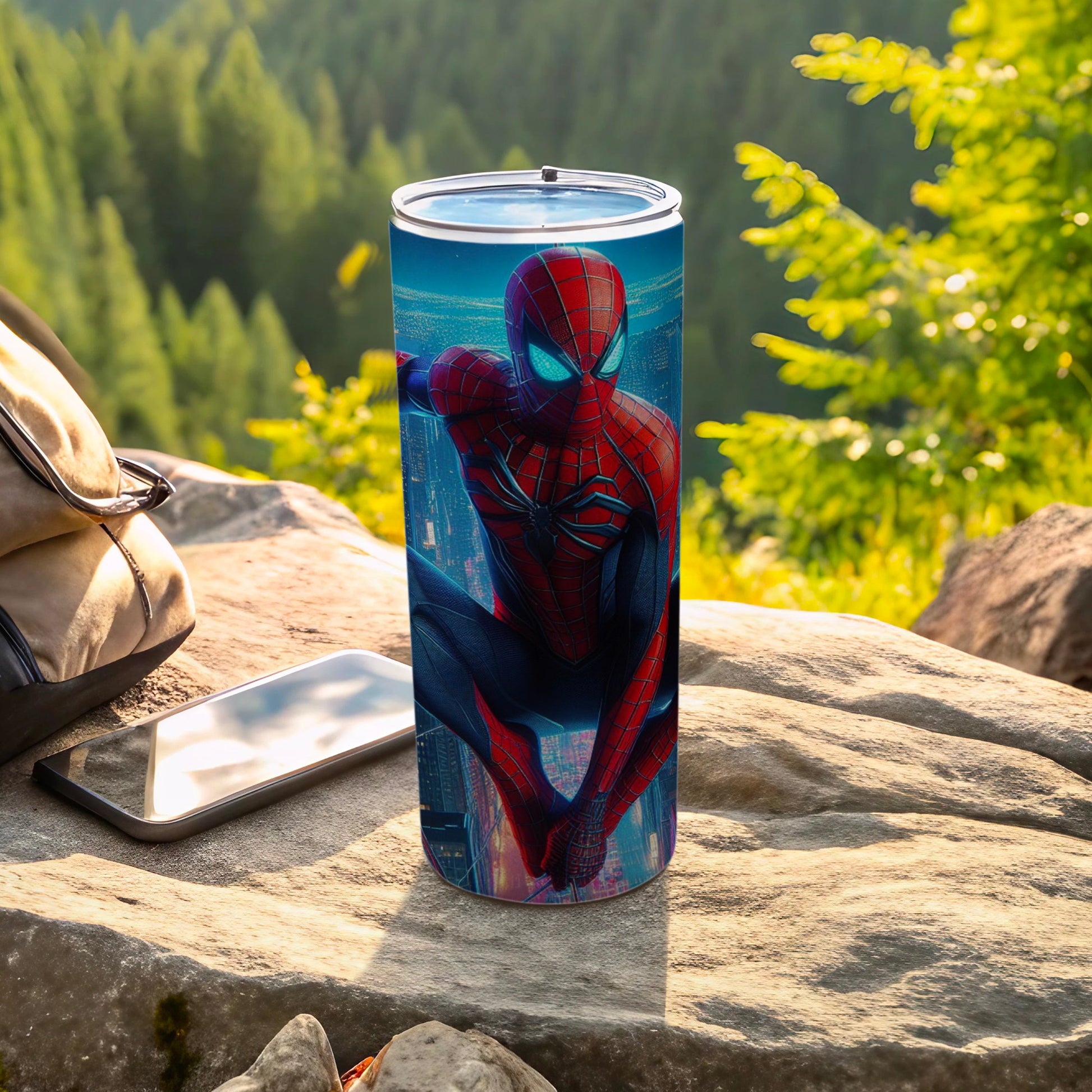 Stunning Spider-Man Outdoor Insulated Tumbler