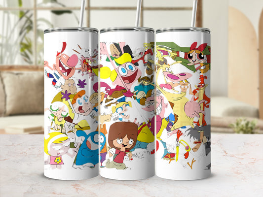 Cartoon Animation Characters Pattern Insulated Tumbler