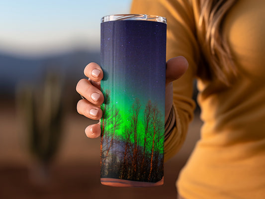 Aurora Borealis Scenic Travel Tumbler for Style and Function