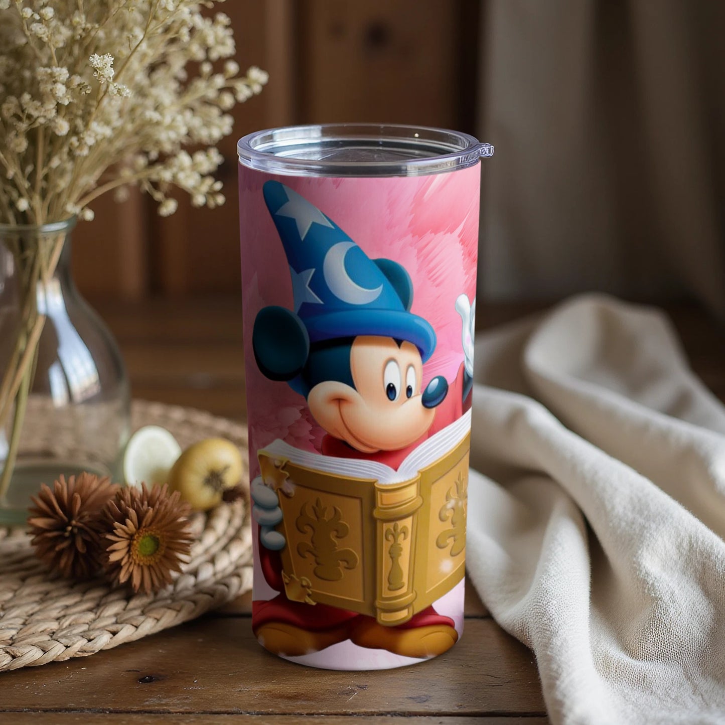 Mickey Mouse Wizard with Magic Book Tumbler