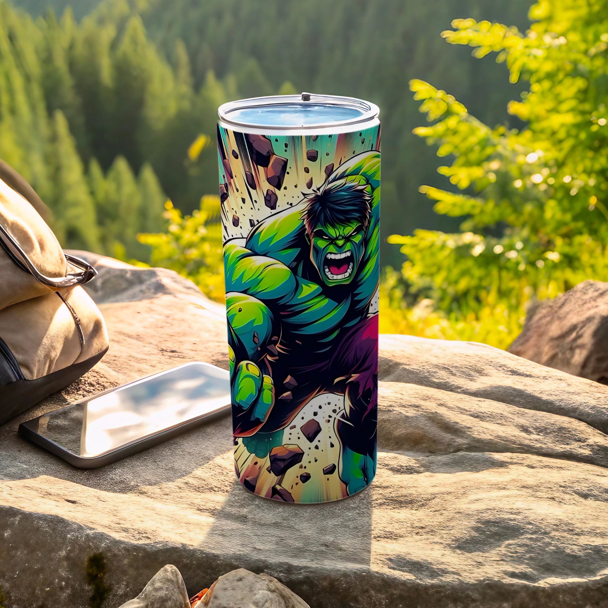 Hulk Themed Tumbler for Outdoor Adventures
