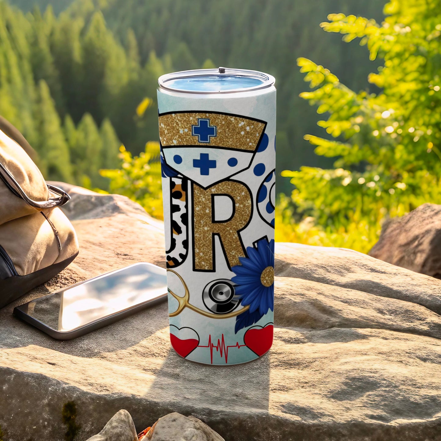 Personalized Nurse Design Travel Tumbler for Medical Professionals