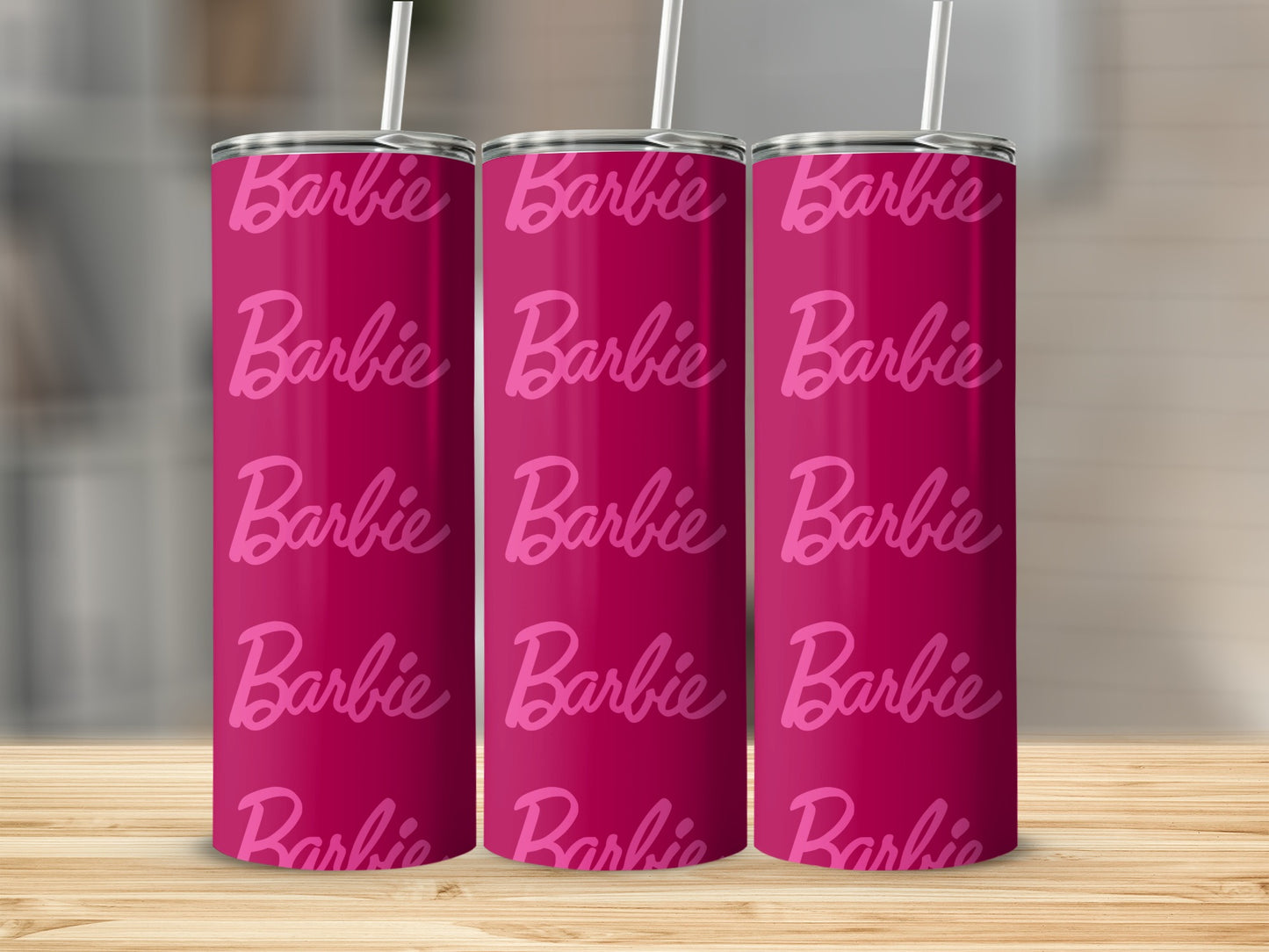 Barbie Themed Pattern Design for Unique Drinkware Tumblers