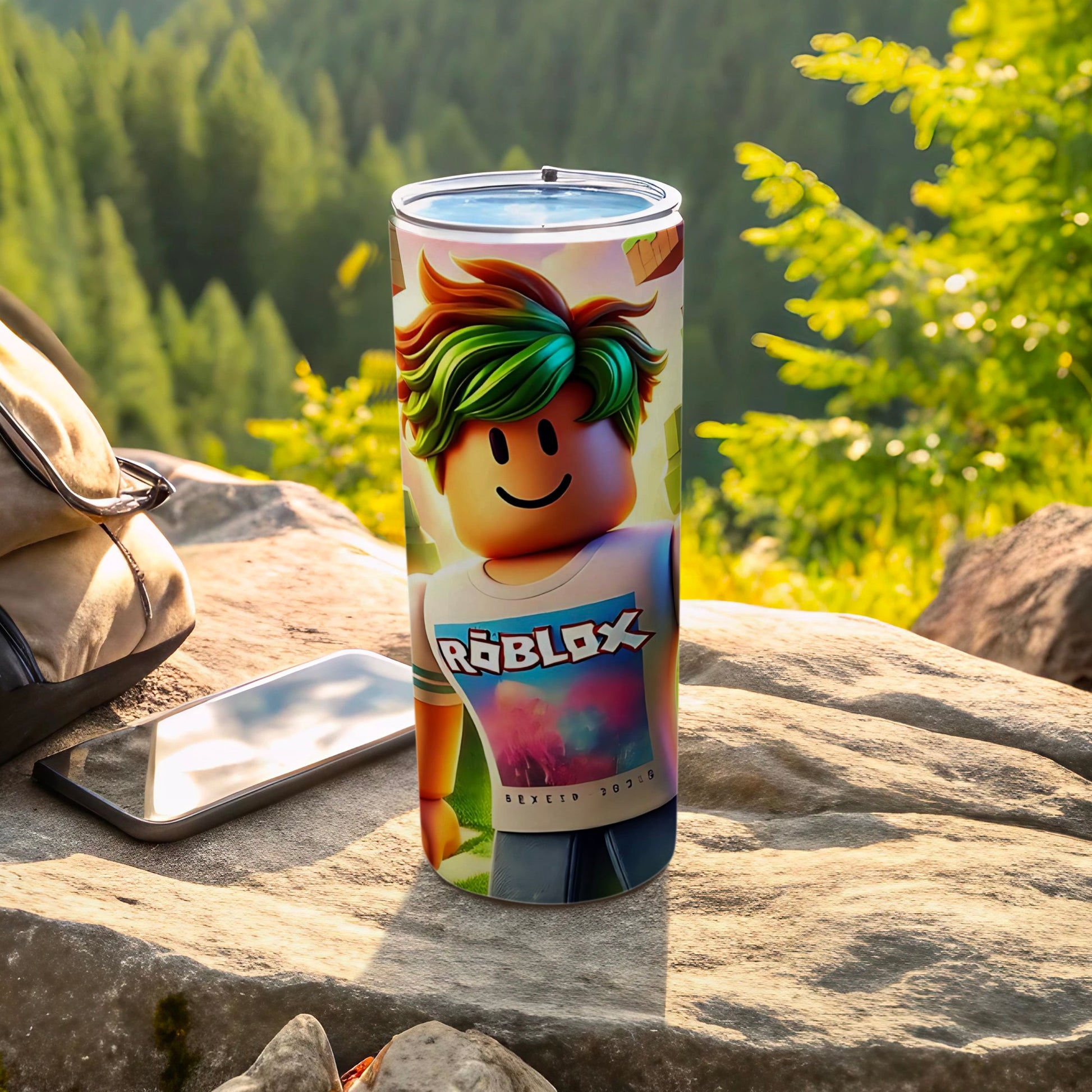 Roblox Themed Outdoor Travel Tumbler for Gamers