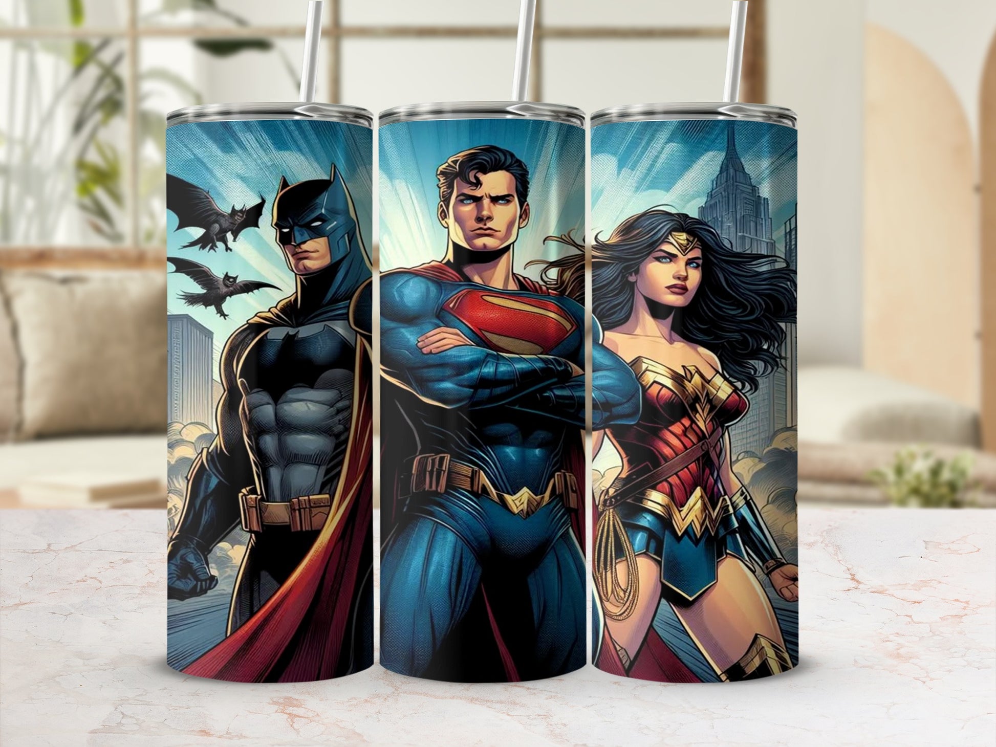 Superhero Trio Insulated Stainless Steel Tumbler