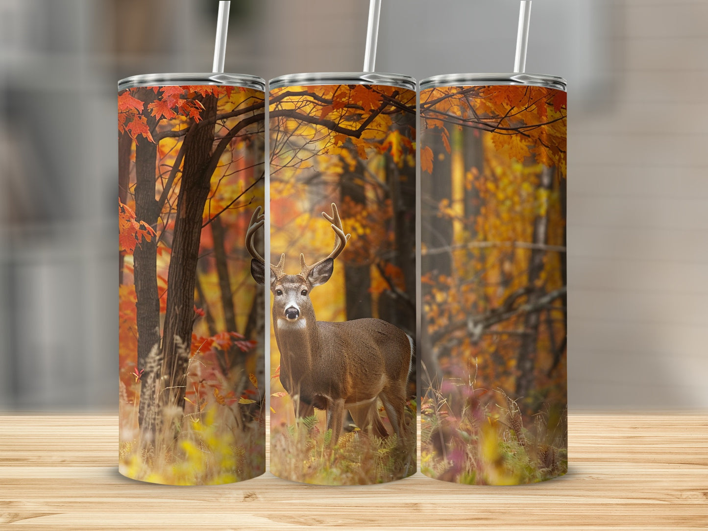 Autumn Forest Deer Scene Bright Fall Leaves Tumbler product type
Deer tumbler, Buck design, Autumn leaves, Fall scenery, Forest wildlife, Nature art, Woodland deer, Orange foliage, Yellow trees, Antlered buck, Rustic gift, Outdoor theme, Wildlife art, Seasonal drinkware, Hunter gift, Forest print, Animal lover, Tumbler cup, Autumn decor, Fall colors