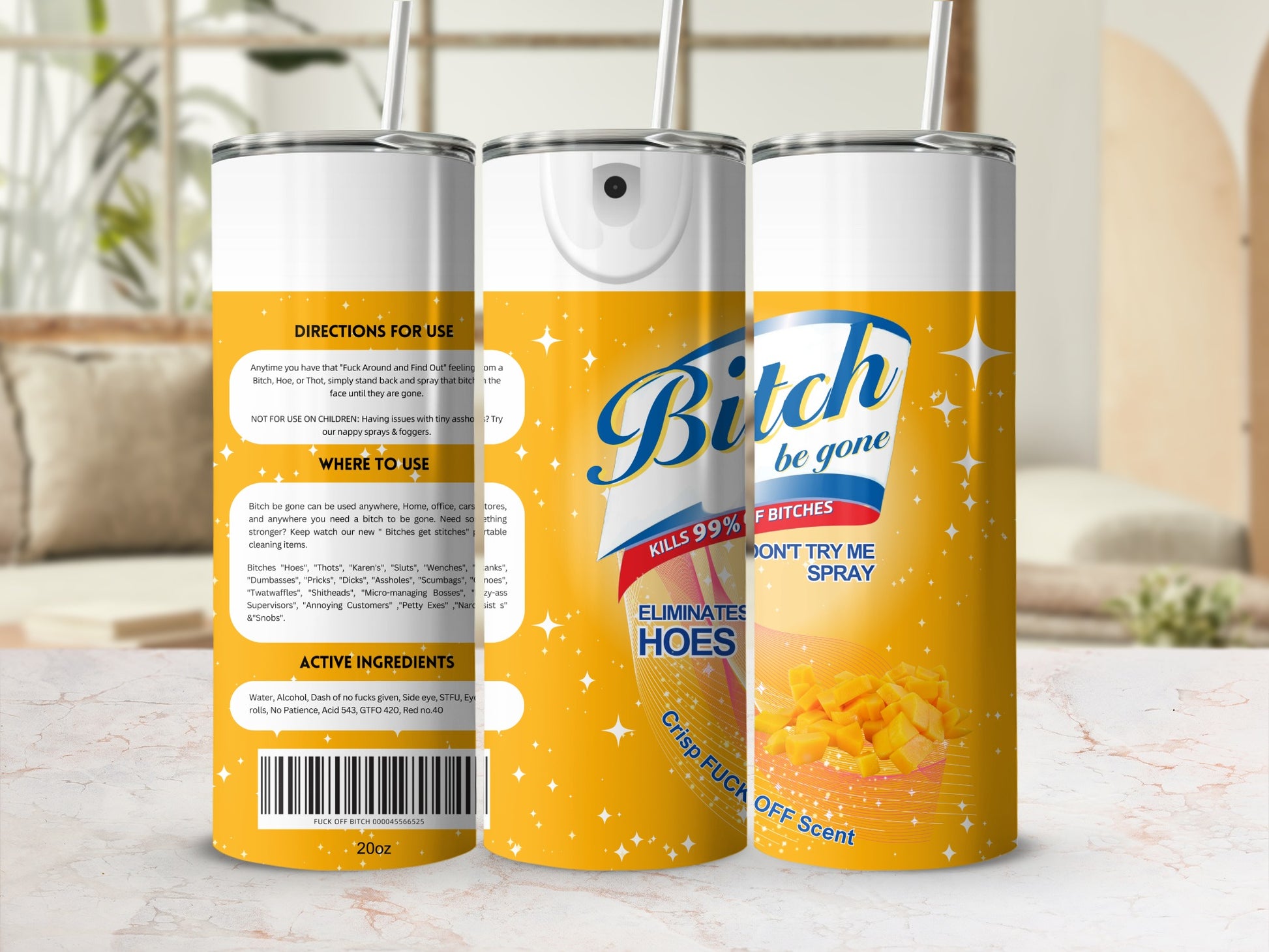 Bitch Be Gone Spray Kills 99% of Bitches Crisp Scent Spray