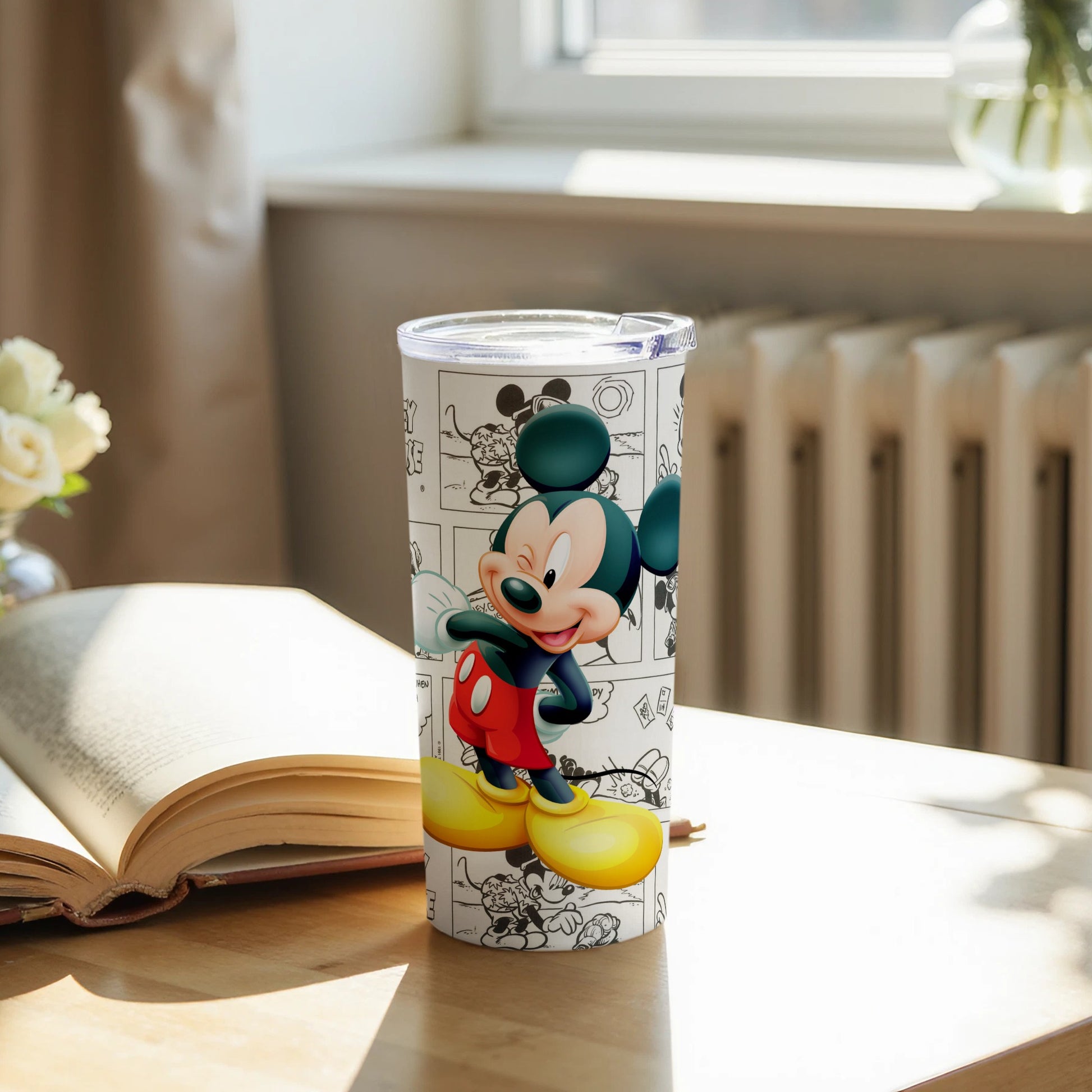 Retro Mickey Mouse Tumbler for Nostalgic Beverage Enjoyment