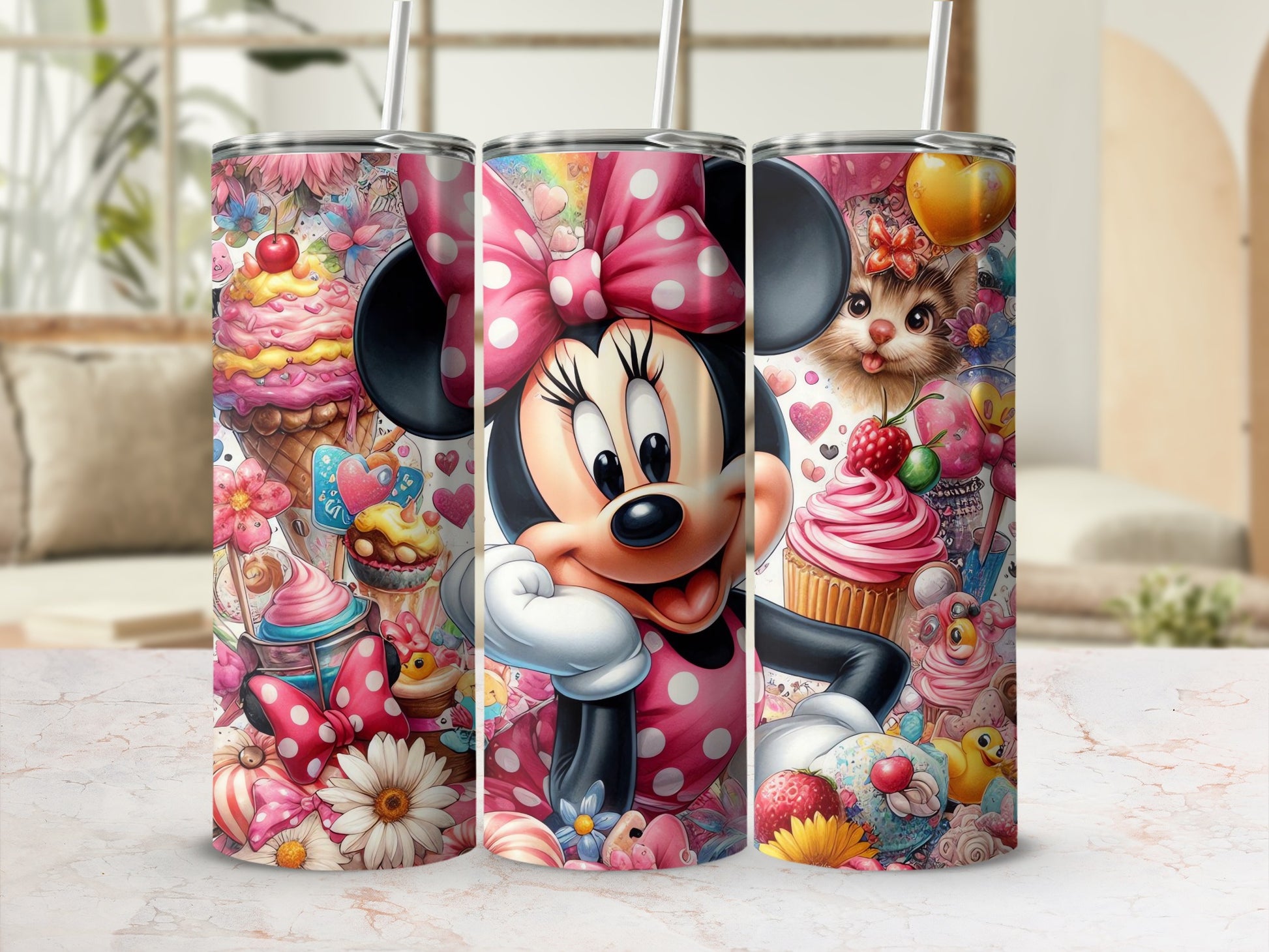 Cute Cartoon Character Colorful Tumbler for All Ages
