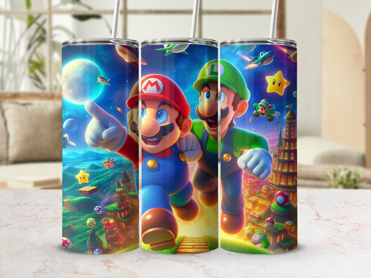 Vibrant Character Tumbler Cups for Drink Enthusiasts