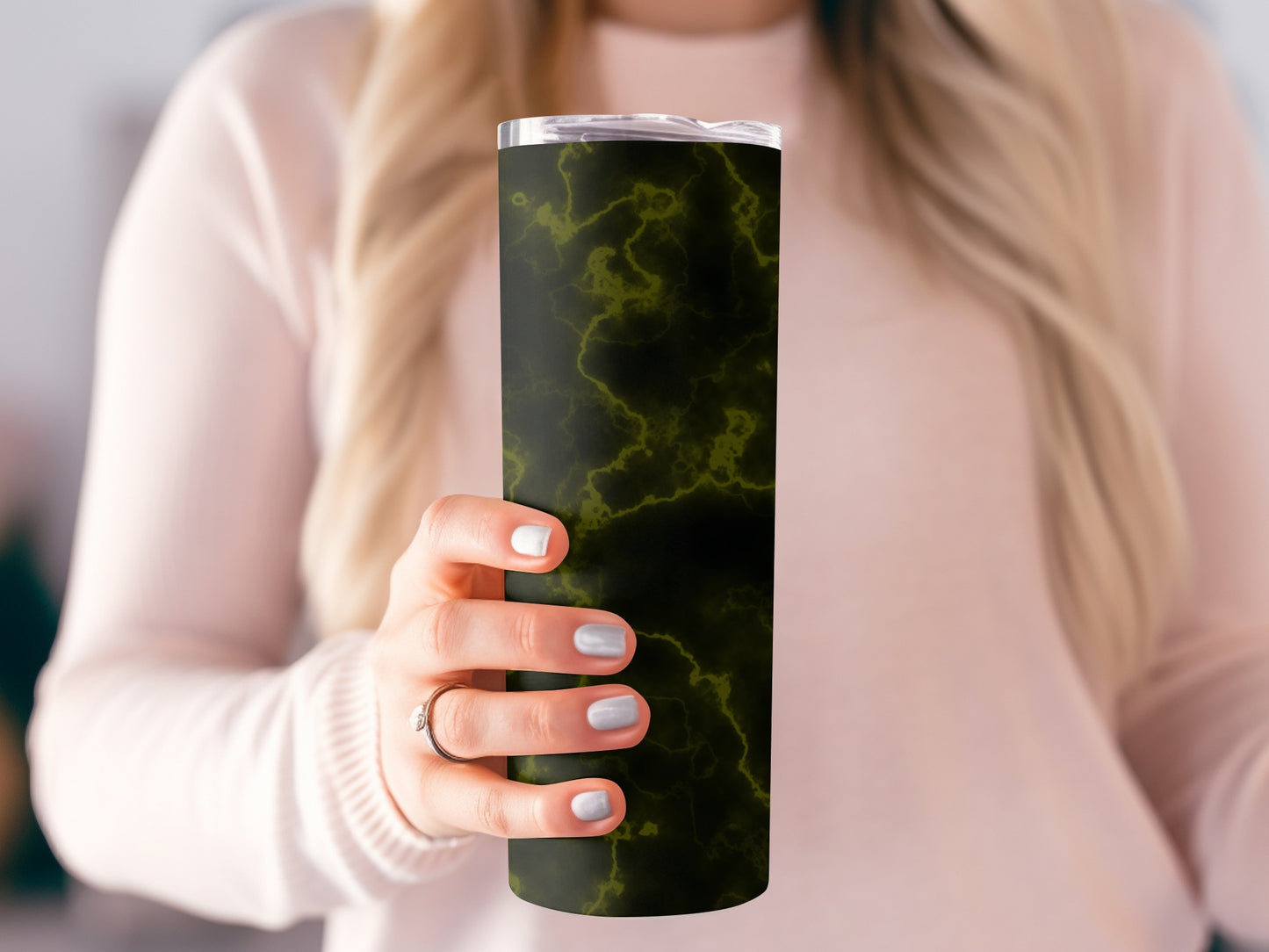 Mysterious Dark Cracks Pattern Aesthetic Tumblers