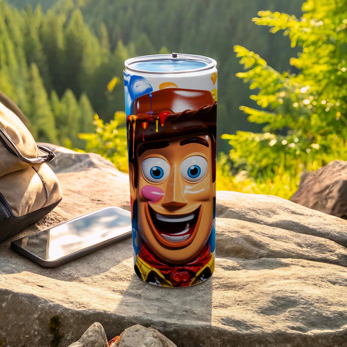 Colorful Toy Cowboy Character Insulated Tumbler