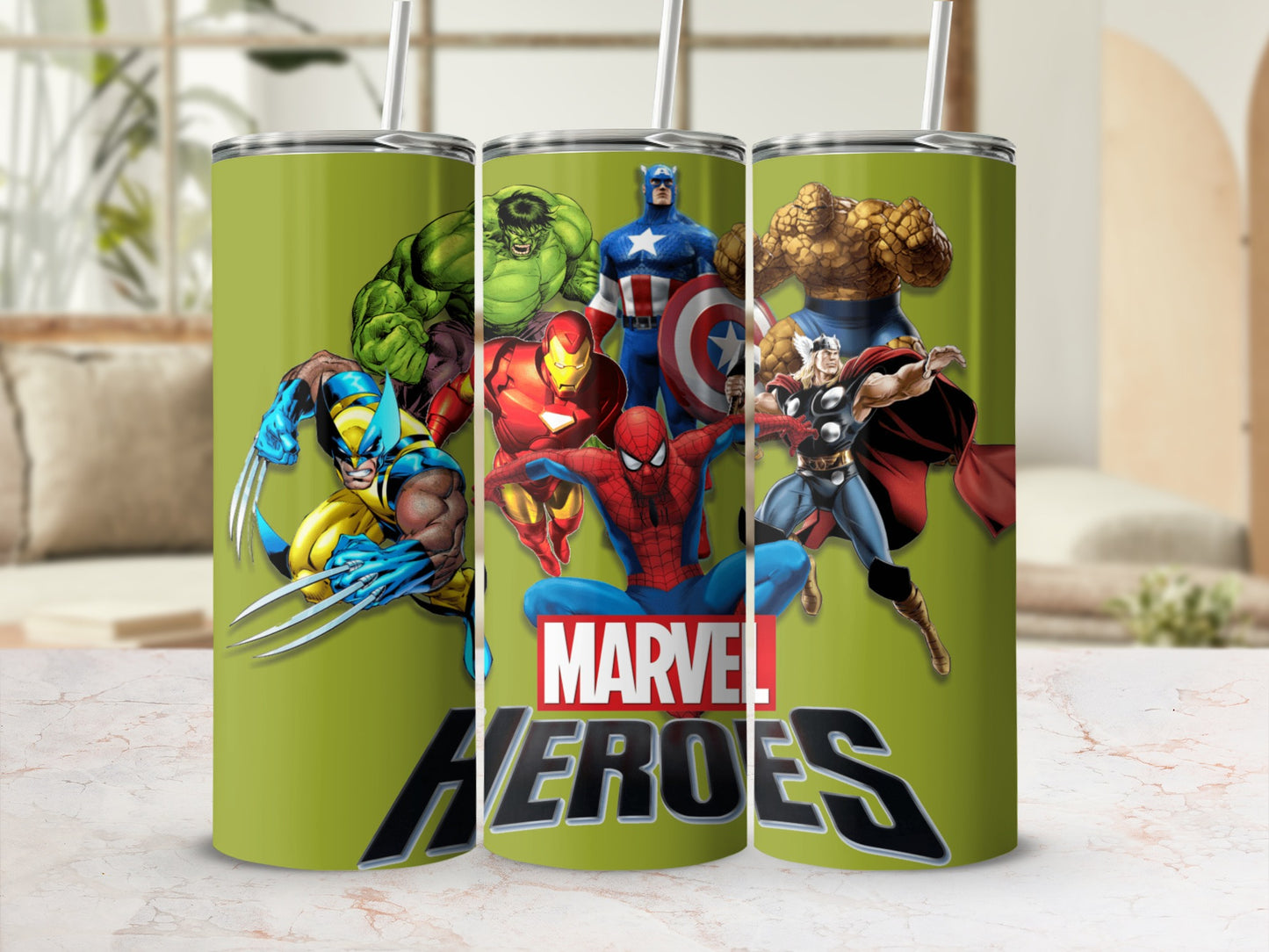 Marvel Heroes Tumbler for Superhero Fans
