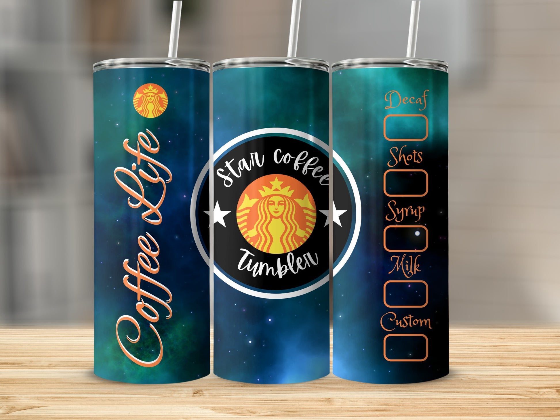 Star Coffee Tumbler Coffee Life Design Flask