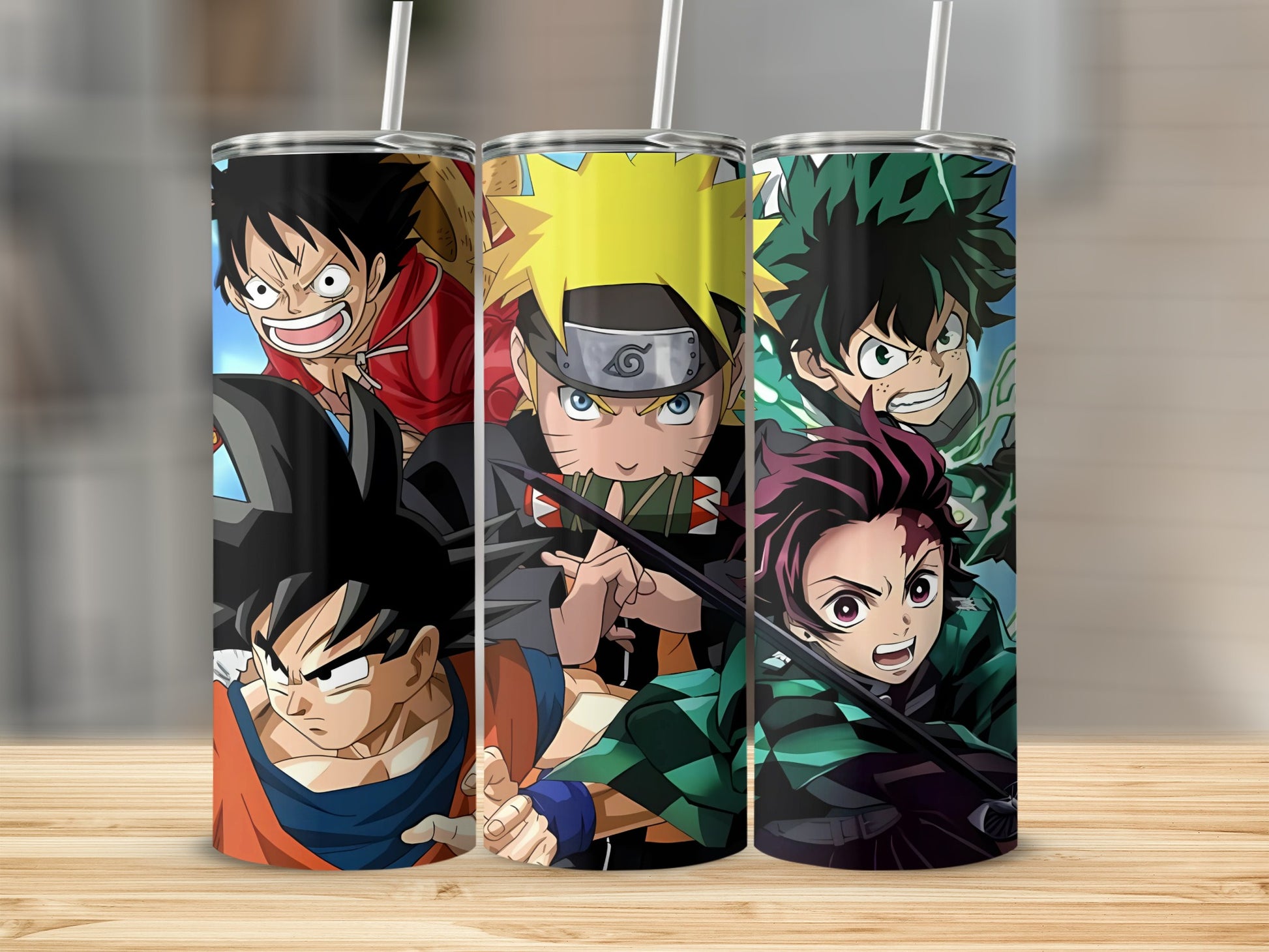 Anime Character Design Insulated Tumbler Cups