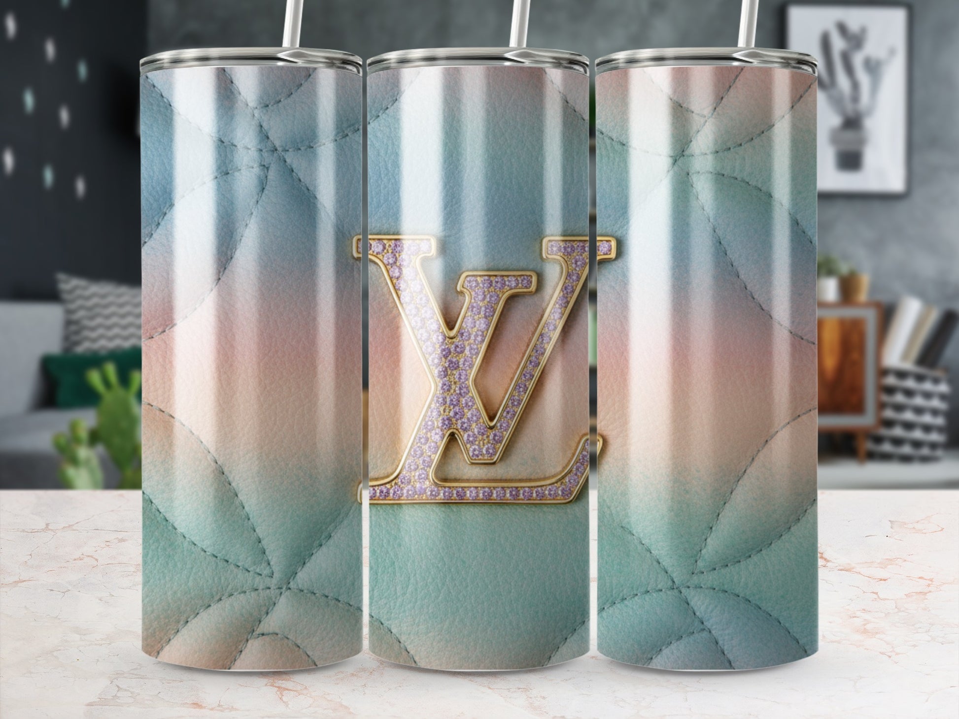 Elegant Gradient Pastel Pattern Tumbler Drinkware