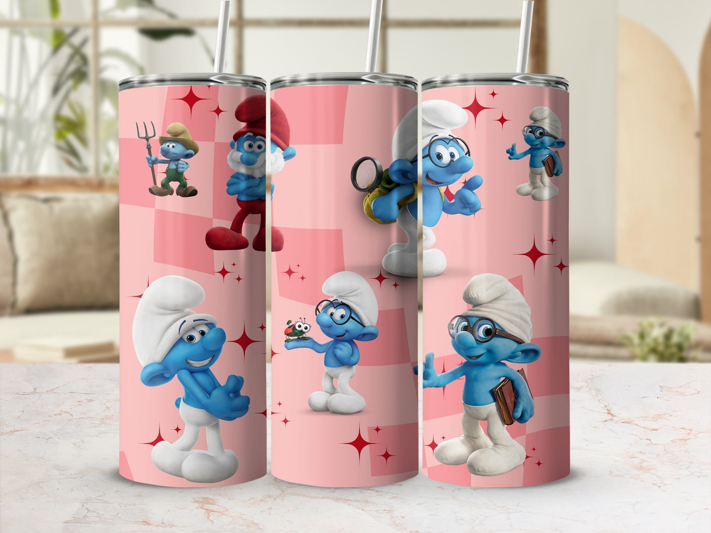 Cartoon Characters Design Stainless Steel Tumbler Cup