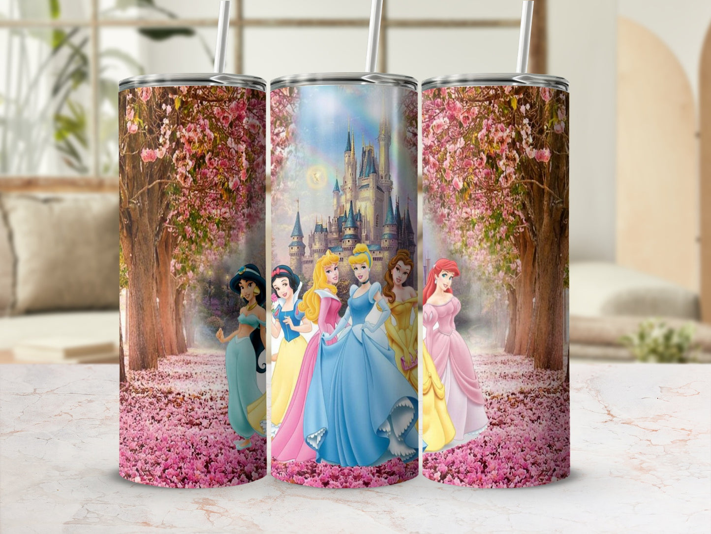 Enchanting Princesses Castle Scene Insulated Tumbler