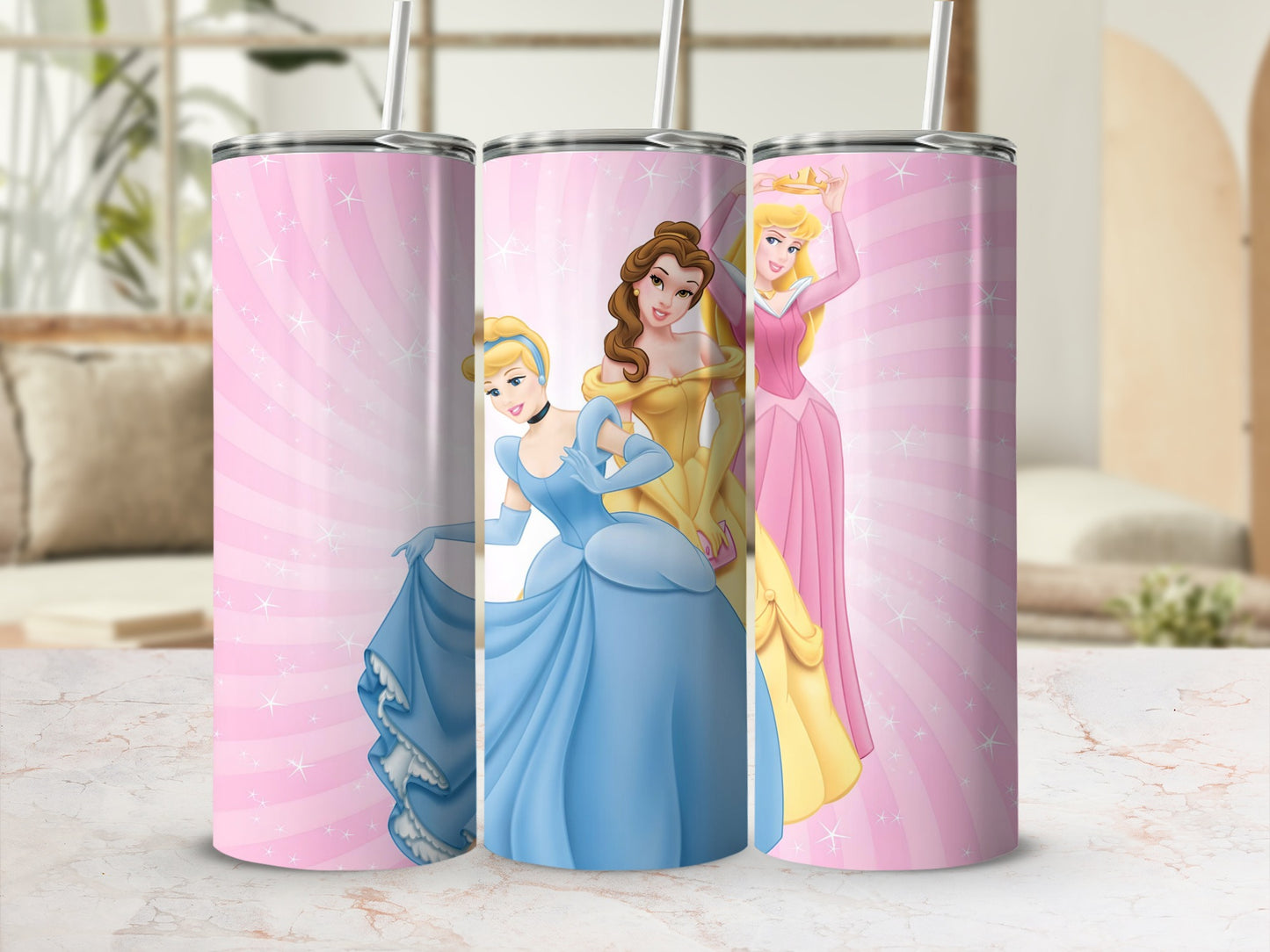 Elegant Princesses Stainless Steel Tumblers for Kids Use