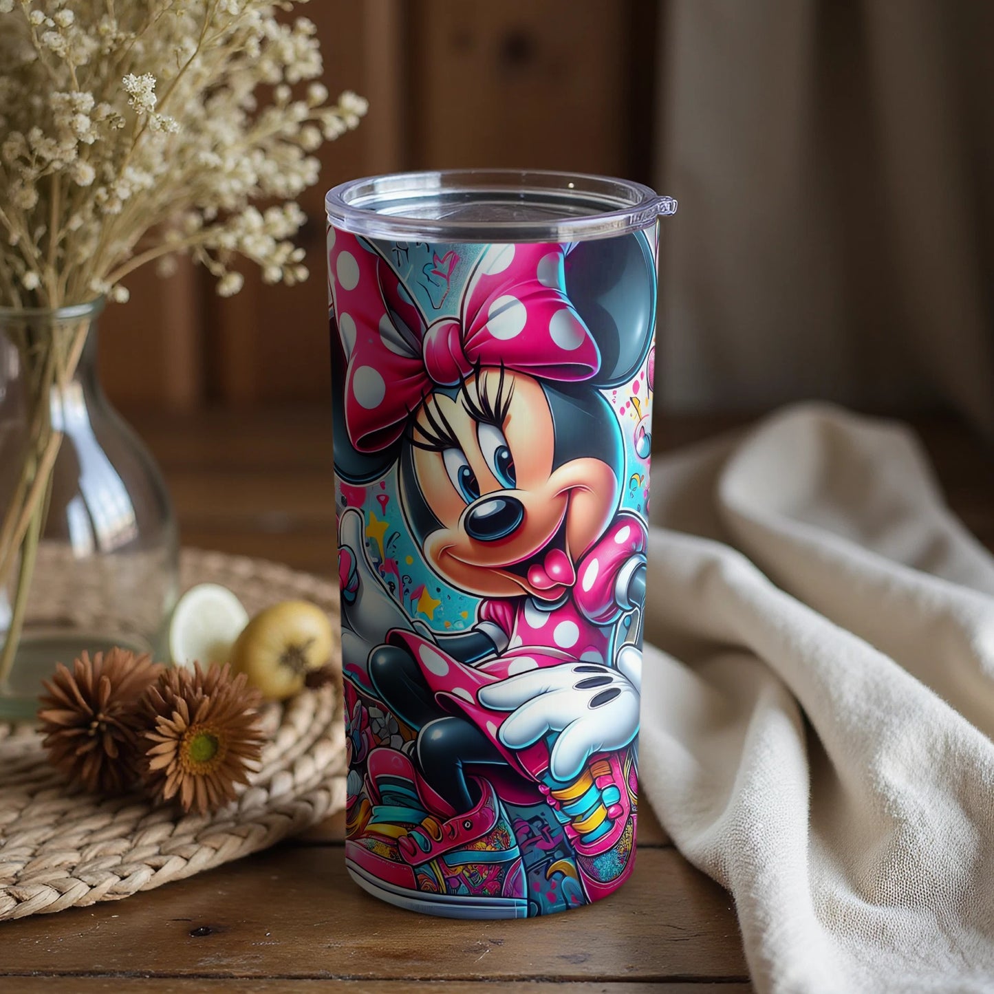 Colorful and Adorable Cartoon Character Tumbler