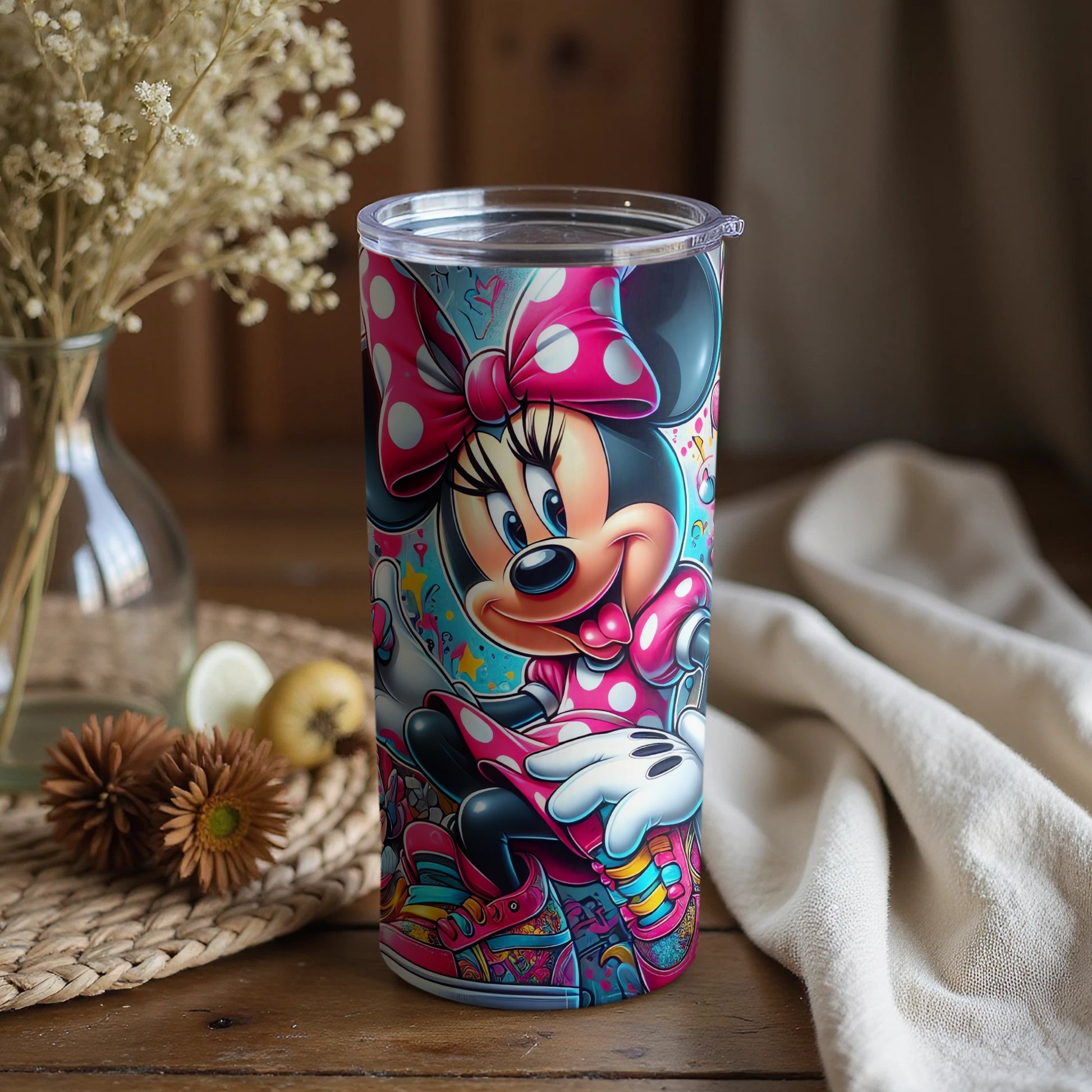 Colorful and Adorable Cartoon Character Tumbler