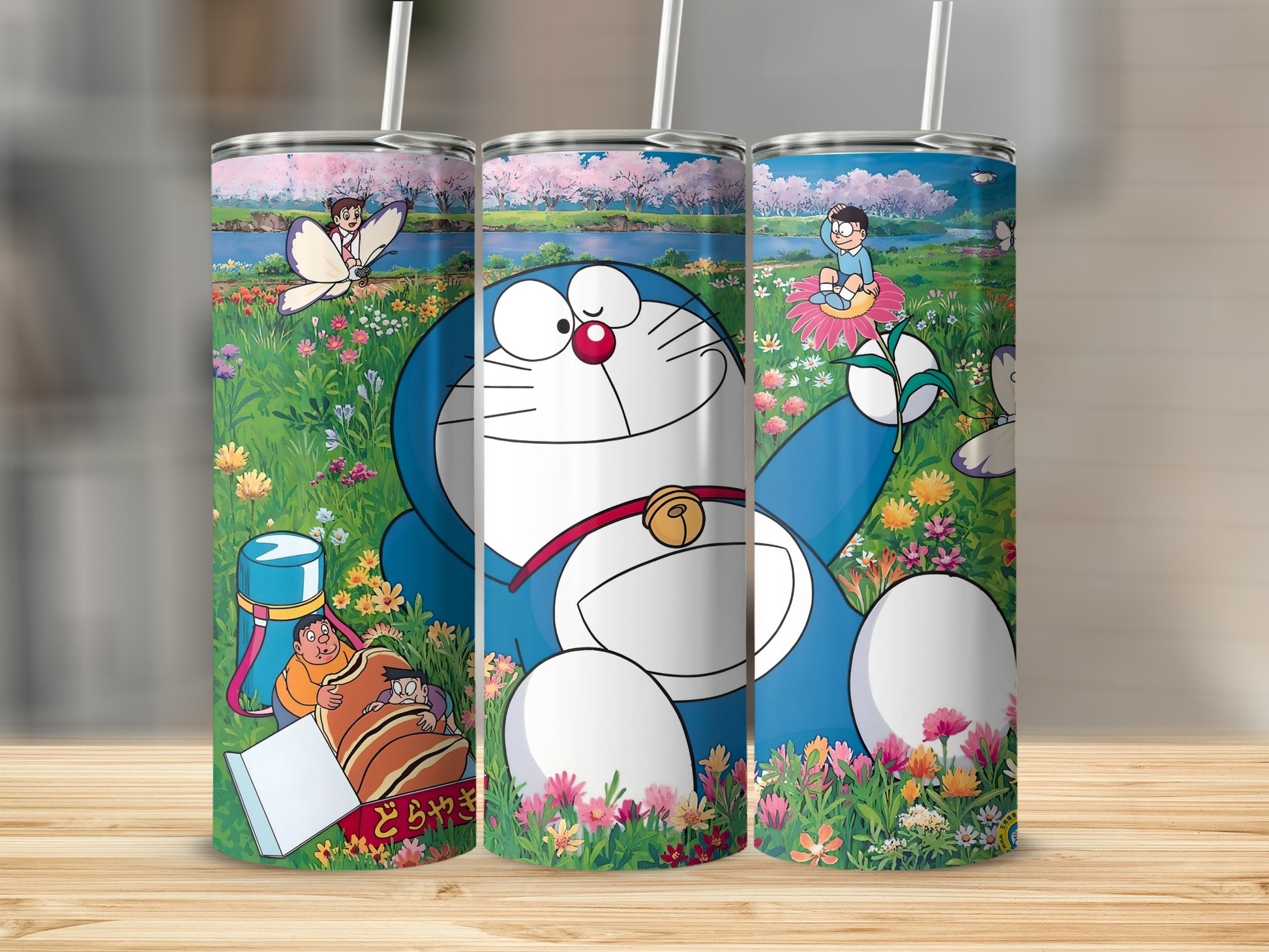 Cartoon Character Garden Design Insulated Tumbler
