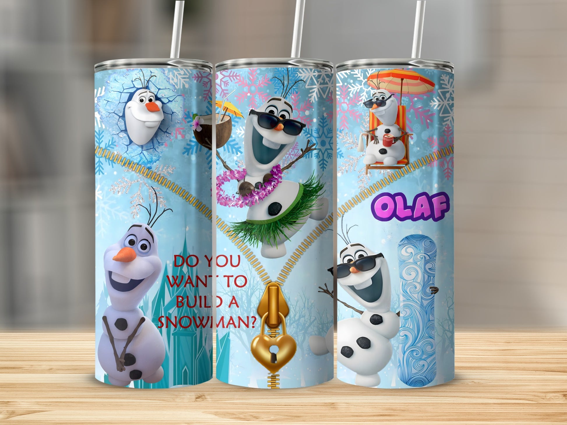Olaf Do You Want to Build a Snowman Tumbler Product