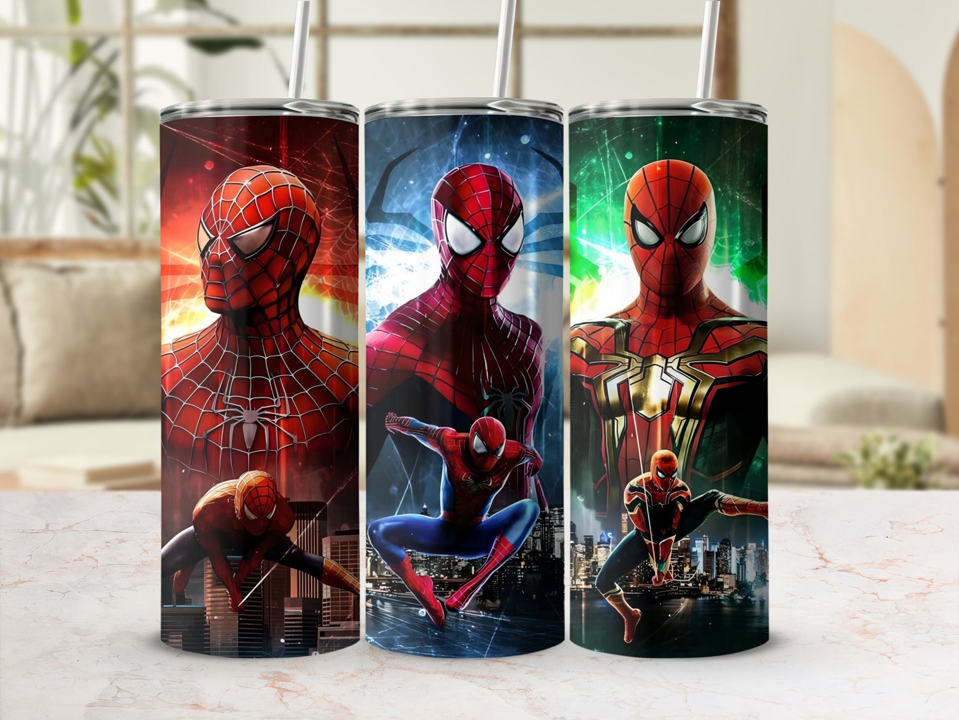 Spider-Man Hero Design Stainless Steel Tumbler