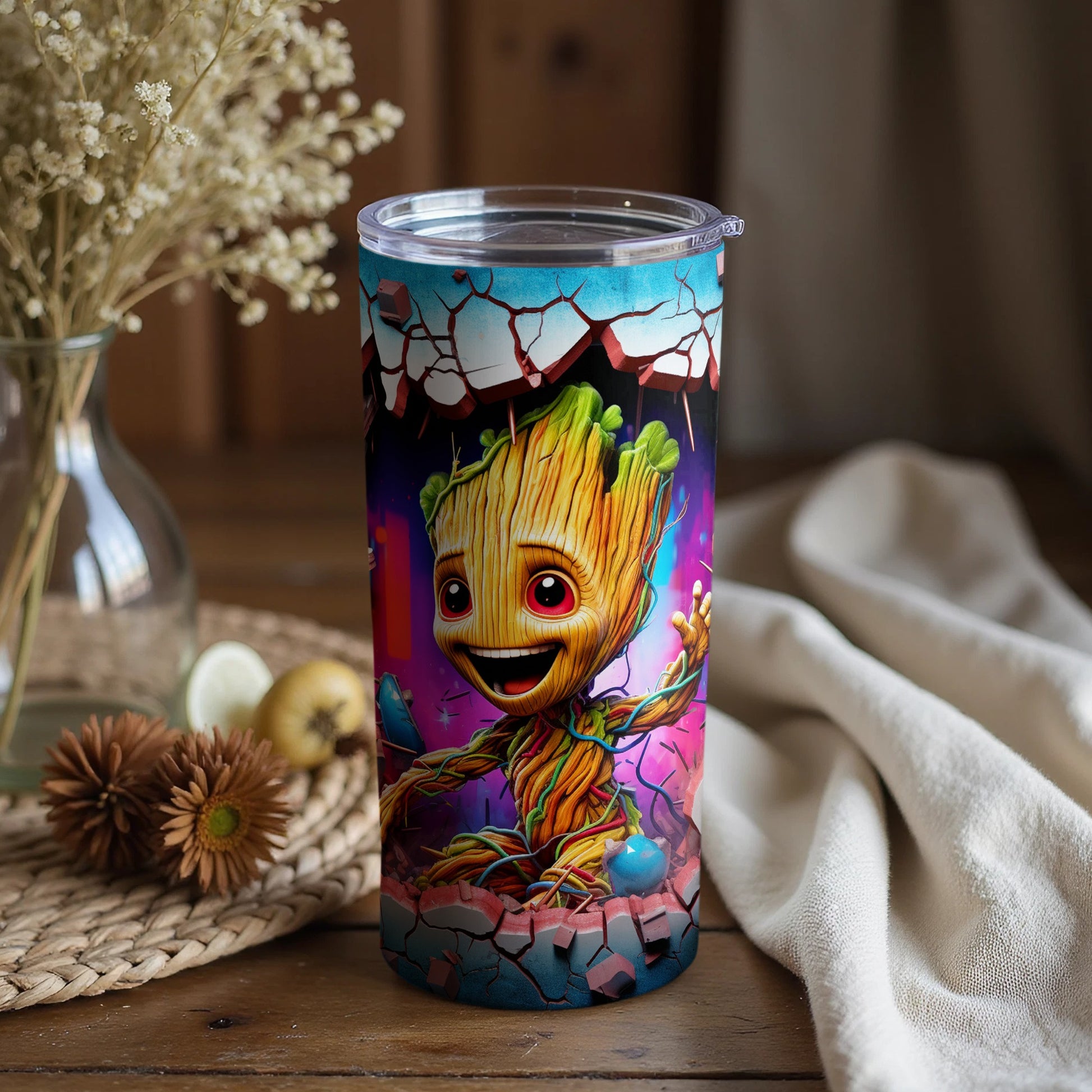 Charming Baby Tree Character Design Insulated Tumbler
