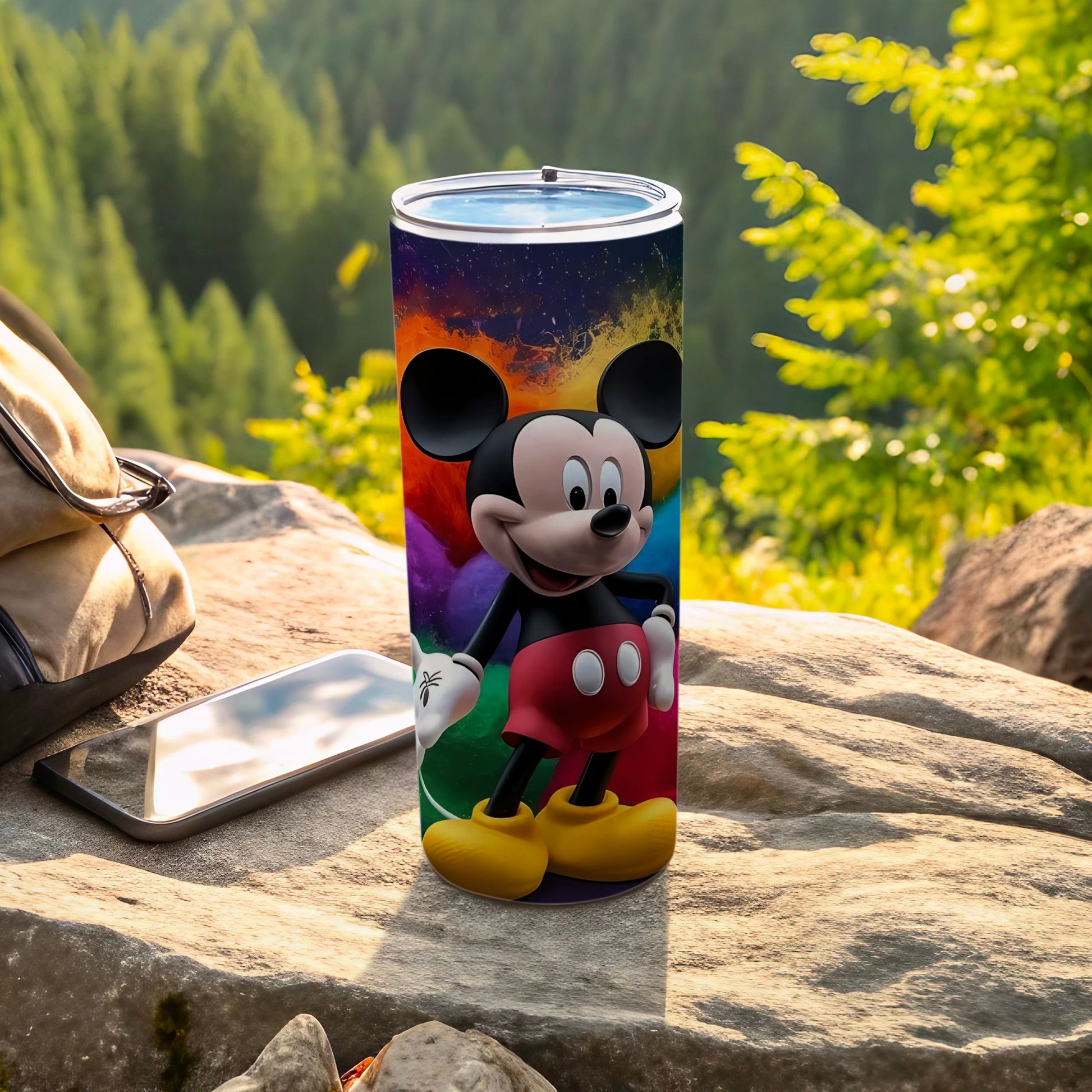 Colorful Mickey Mouse Printed Tumbler
