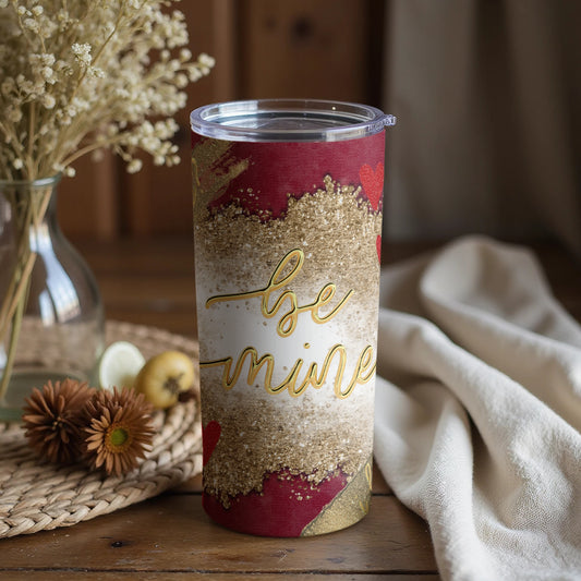 Be Mine Valentine's Day Themed Travel Mug