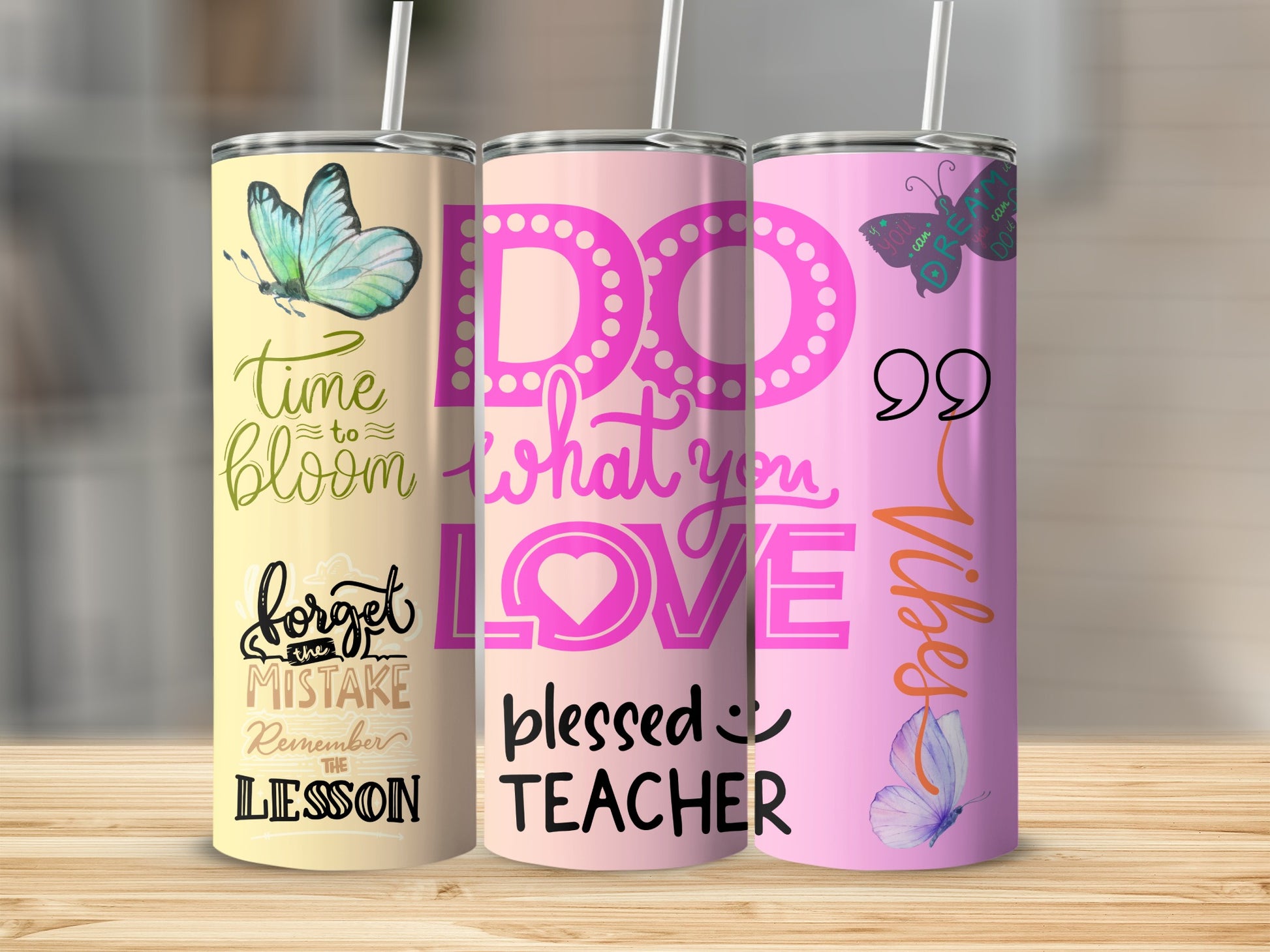 Time to Bloom Do What You Love Vibes Tumbler