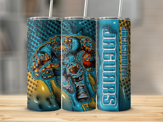 Jaguars Football Jaguarsville Art Illustration Image Tumblers