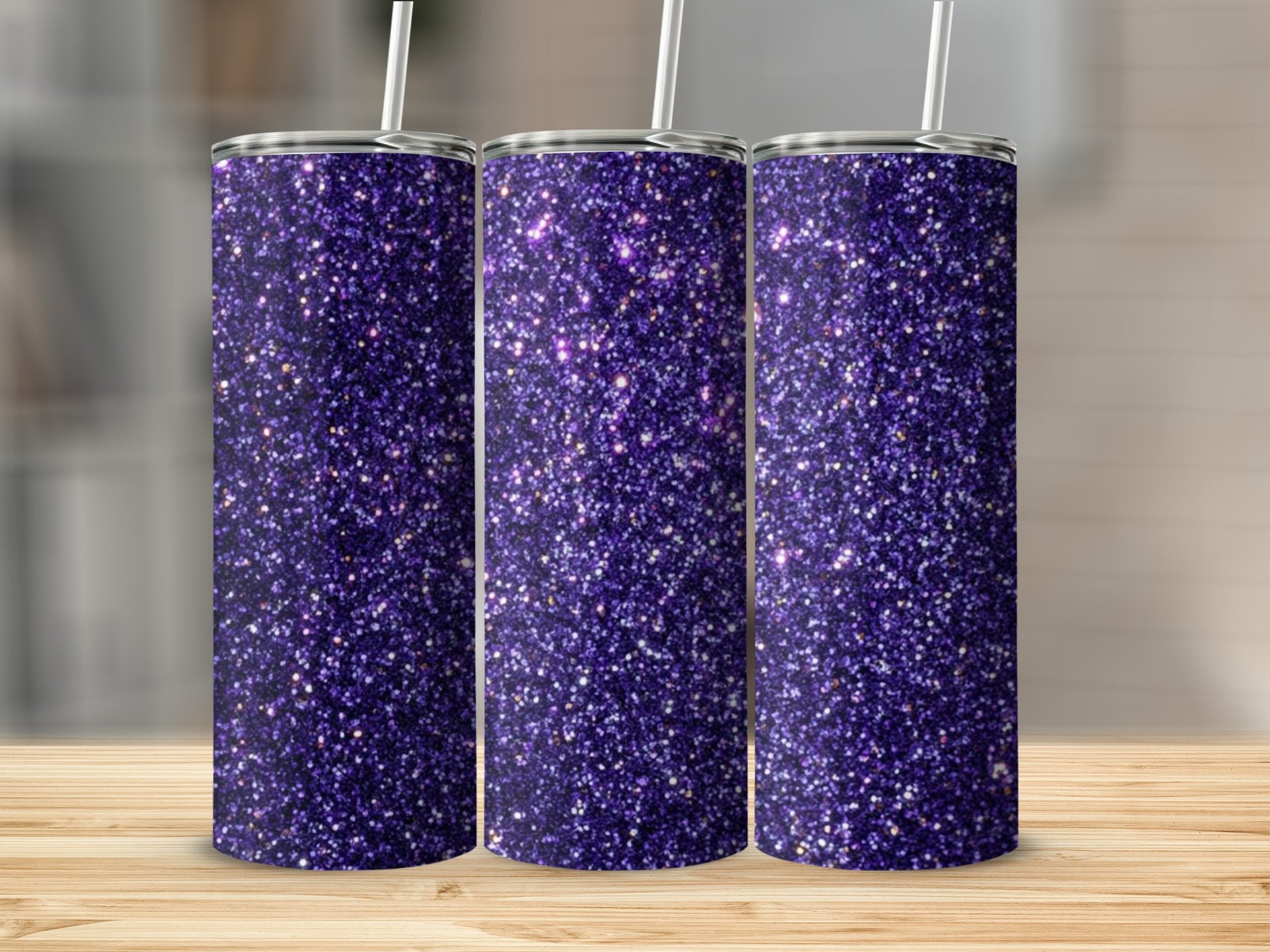 Sparkling Purple Glitter Tumbler for Stylish Hydration