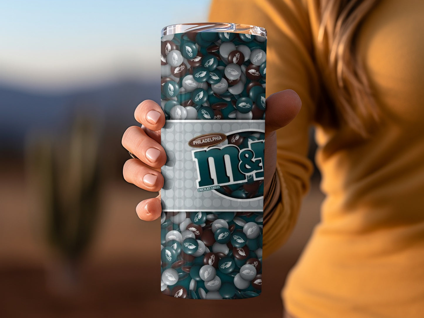 Philadelphia Eagles M&Ms Winning Size Candy Tumblers