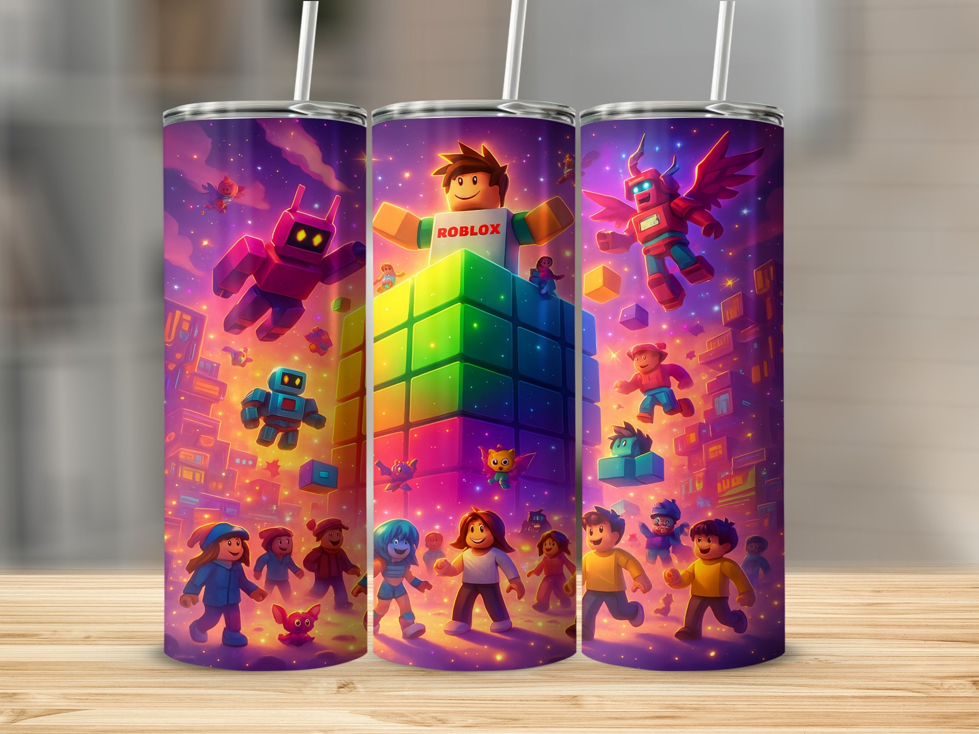 Vibrant and Playful Gaming Adventure Tumbler