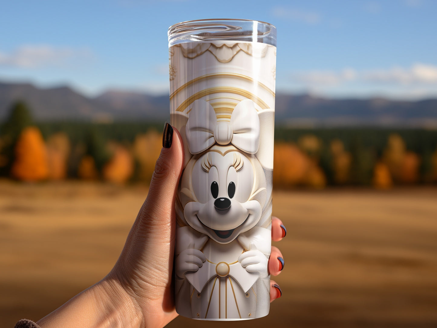 Minnie Mouse tumbler cup for outdoor adventures